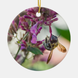 Hanging on to Hummingbird Mint Ceramic Tree Decoration