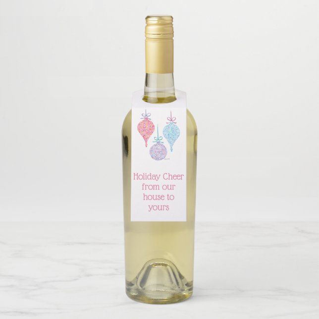 Hanging Ornaments Bottle Tag by Sue Weidlich (On Bottle)