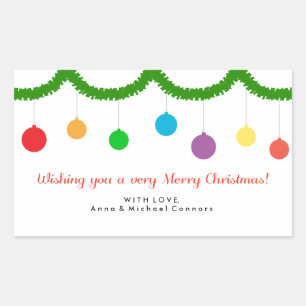Hanging Ornaments - Holiday/Christmas Sticker