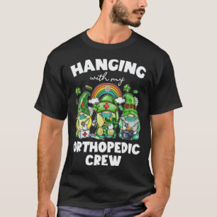 Hanging Orthopaedic Crew Lucky Nurse CNA Nurse Ou T-Shirt