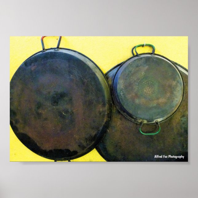 Hanging Paella Dishes Poster (Front)