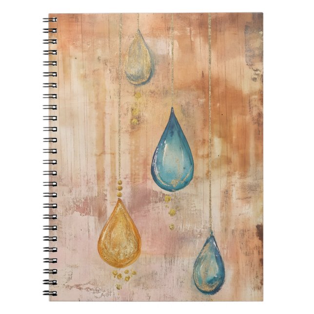 Hanging pendants in an artistic style reminiscent  notebook (Front)