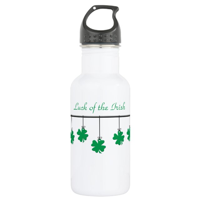 Hanging Shamrocks - Personalised 532 Ml Water Bottle (Front)