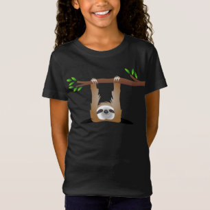 Hanging Sloth Half Inside Ripped T-Shirt