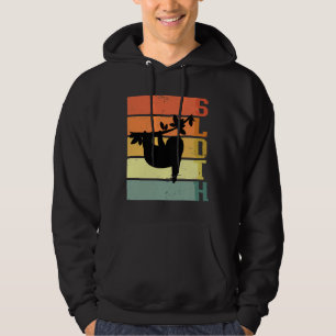 Hanging Sloth Retro Sloth Hoodie