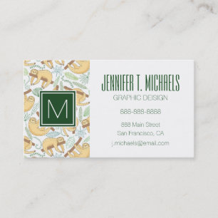 Hanging Sloths Business Card