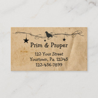Hanging Stars & Crow Business Card