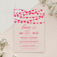 Hanging String Love Hearts Bridal Shower