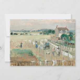 Hanging the Laundry Out to Dry   Berthe Morisot