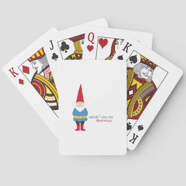 Hanging W/ My Gnomies Playing Cards (Back)