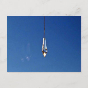 Hanging window crystal postcard