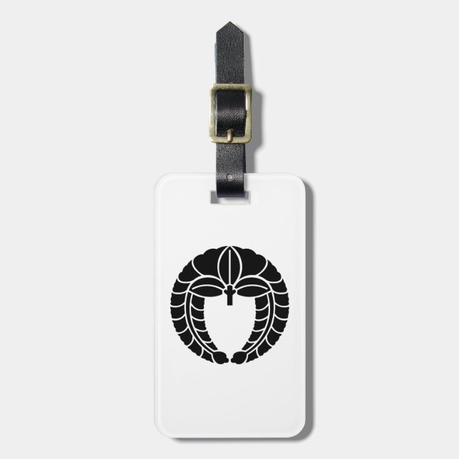 Hanging wisteria luggage tag (Front Vertical)