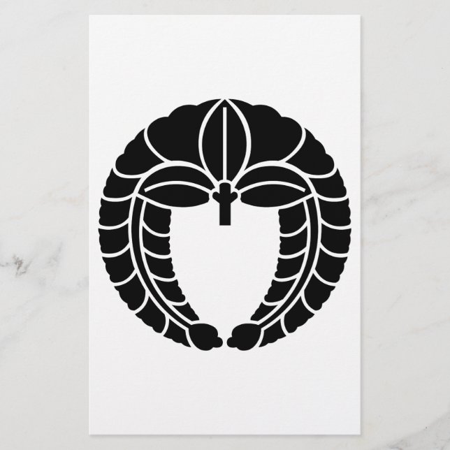 Hanging wisteria stationery (Front)