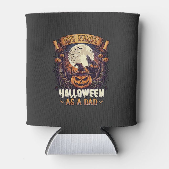 Hanging Witches Halloween Flying Witch Haunted Hou Can Cooler (Front)