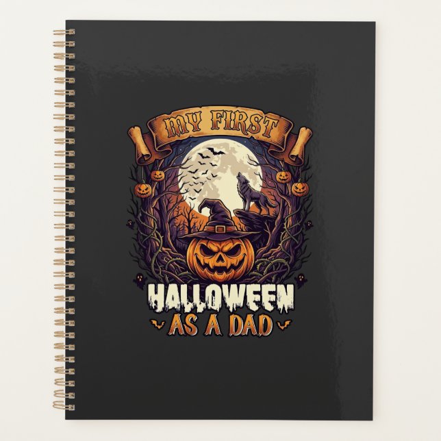 Hanging Witches Halloween Flying Witch Haunted Hou Planner (Front)