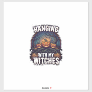 Hanging Witches Halloween Pumpkins Haunted Forest 