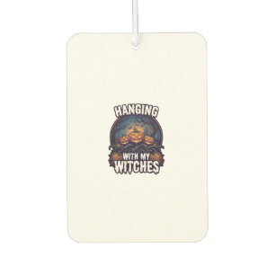 Hanging Witches Halloween Pumpkins Haunted Forest Car Air Freshener