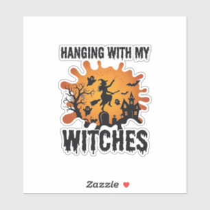 Hanging Witches Halloween Witch Broom Haunted Hous