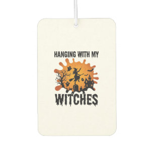 Hanging Witches Halloween Witch Broom Haunted Hous Car Air Freshener