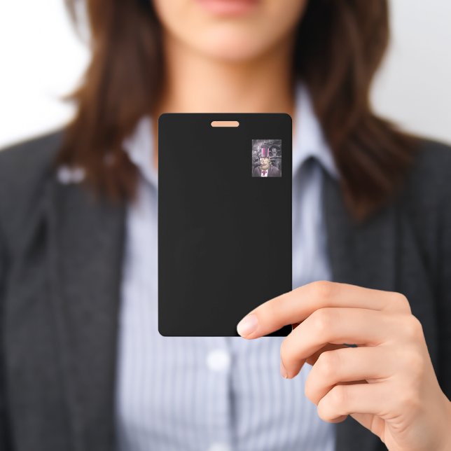 Hanging With Hyde black badge vertical small Hyde ID Badge (Presented)