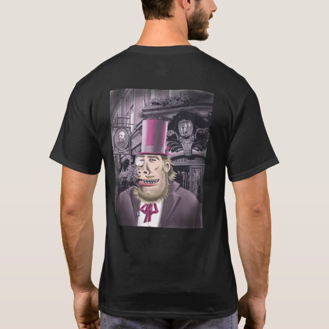 Hanging With Hyde men black T-shirt back (Back)