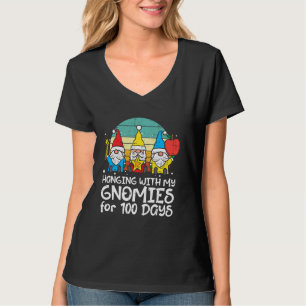 Hanging With My Gnomies 100 Days 100th Day School  T-Shirt