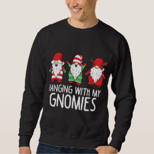Hanging With My Gnomies Buffalo Funny Christmas Gn Sweatshirt