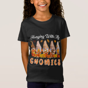 Hanging With My Gnomies Christmas Cute Gnomes Ugly T-Shirt