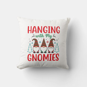 Hanging With My Gnomies Christmas Gnome Cushion