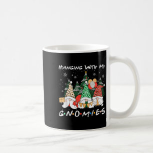 Hanging With My Gnomies Christmas Gnome Family Paj Coffee Mug