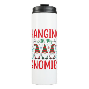 Hanging With My Gnomies Christmas Gnome Thermal Tumbler