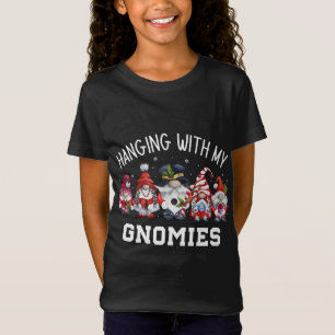 Hanging With My Gnomies Christmas Gnomes Squad Mat T-Shirt
