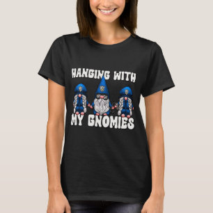 Hanging With My Gnomies Christmas Group Xmas Famil T-Shirt