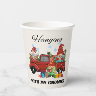 Hanging With My Gnomies – Cute Christmas Paper Cups