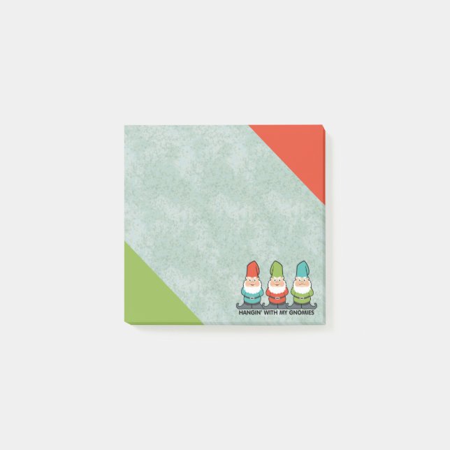 Hanging With My Gnomies Cute Post-it Notes (Front)