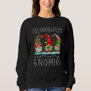 Hanging With My Gnomies Funny Christmas Gnome Sweatshirt
