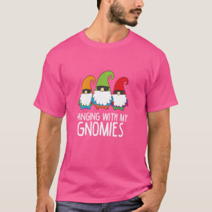 Hanging With My Gnomies Funny Garden Gnome T-Shirt