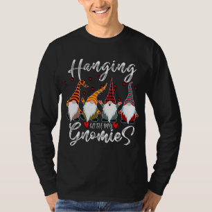 Hanging With My Gnomies Funny Retired Police Offic T-Shirt