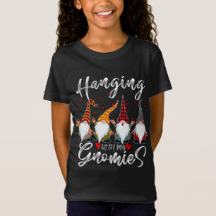 Hanging With My Gnomies Funny Retired Police Offic T-Shirt