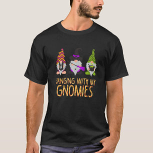 Hanging With My Gnomies Garden Gnome Halloween T-Shirt