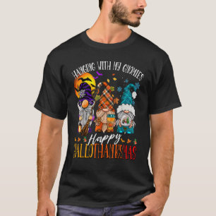 Hanging With My Gnomies Happy Hallothanksmas Gnome T-Shirt
