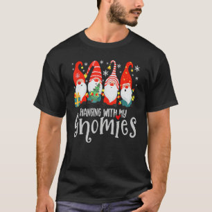 Hanging With My Gnomies, Merry Christmas Gnomes Ga T-Shirt