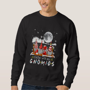 Hanging With My Gnomies Merry Christmas Lights Gno Sweatshirt