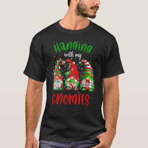 Hanging With My Gnomies Nordic Santa Gnome Christm T-Shirt
