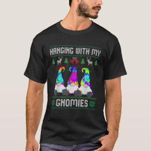 Hanging With My Gnomies Nordic Santa Gnome Christm T-Shirt