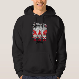 Hanging With My Gnomies Santa Gnome Christmas Paja Hoodie