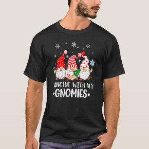 Hanging With My Gnomies Santa Gnome Christmas Paja T-Shirt