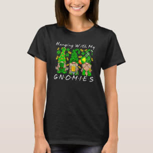 Hanging With My Gnomies Shamrock Clover Patrick's T-Shirt