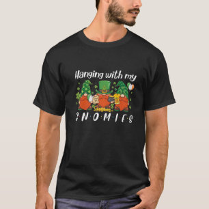 Hanging With My Gnomies Shamrock St Patrick's Day T-Shirt