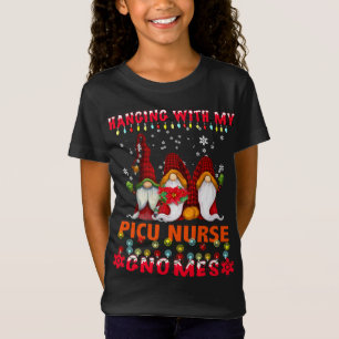 Hanging With My Kindergarten Gnomes Christmas Teac T-Shirt